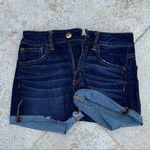 American Eagle Outfitters Dark Blue Denim Jean Shorts